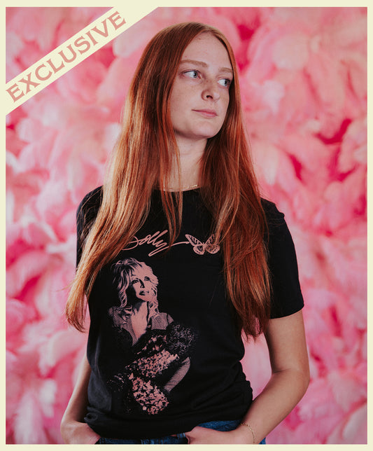 Dolly Black Butterfly T-Shirt - Exhibit Exclusive
